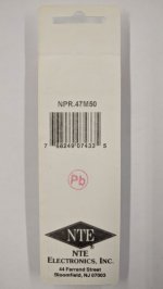 0.47uf 50V Non-Polar Radial Lead Electrolytic Capacitor