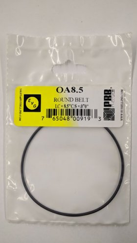 OA8.5 Round Rubber Belt 8.5" IC, .07" Cross Section