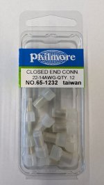 Closed End Connector 22-14AWG Nylon Insulated (12Pk)