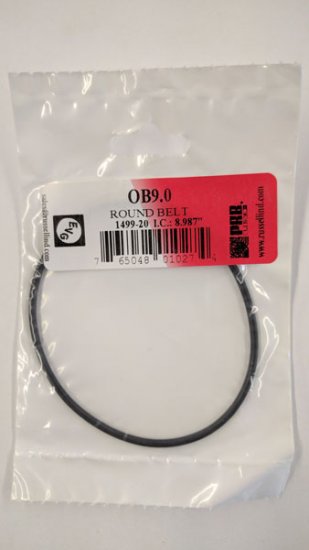 OB9.0 Round Rubber Belt 9.0\" IC, .103\" Cross Section