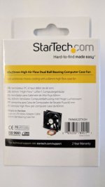 60x25mm High Air Flow Dual Ball Bearing Computer Case Fan w/ TX3