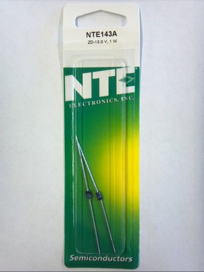 NTE143A Zener Diode (2Pk) 13V 1Watt