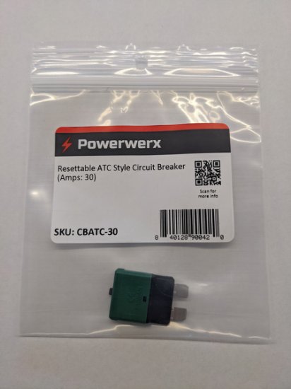30A Resettable ATC Style Circuit Breaker, Type III