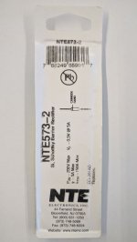 NTE573-2 Schottky Barrier Diode, 200V, 5A