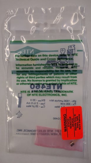 NTE460 JFET, Si, P-Ch, AF Amp