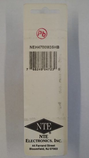 4,700uf 35V Axial Lead Electrolytic Capacitor