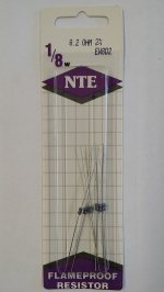 8.2 Ohm, 1/8W, 2% Metal Film Flameproof Resistor (6Pk)