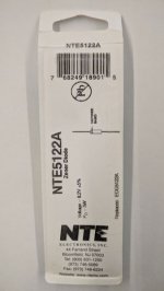 NTE5122A Zener Diode 8.2V 5W Axial Leaded