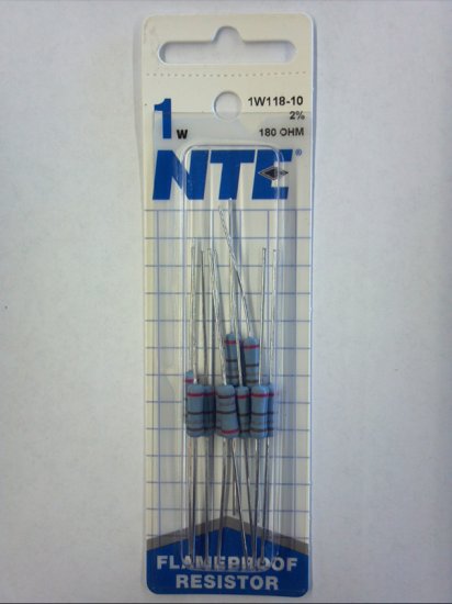 180 Ohm 1 Watt Metal Oxide Film Resistor (10Pk) 2% Tolerance