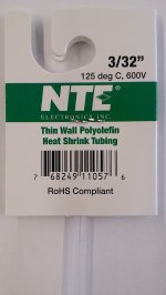 3/32" Clear 48" Thin Wall 2:1 Polyolefin Heat Shrink Tubing