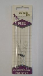 620K Ohm, 1/8W, 2% Metal Film Flameproof Resistor (6Pk)