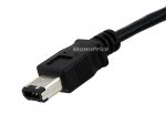3' Black FireWire iLink DV Cable 6P(400)M-4P(400)M