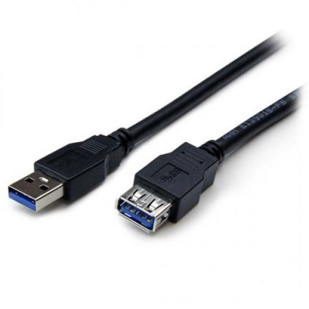 2m Black SuperSpeed USB 3.0 Extension Cable A to A - M/F
