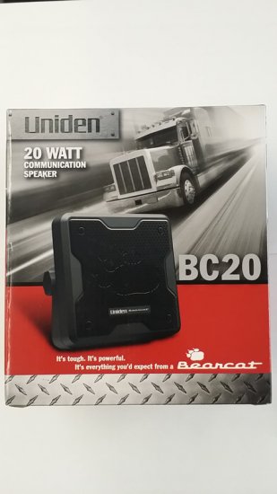Uniden BC20 Noise Cancelling External Speaker, 20 Watt