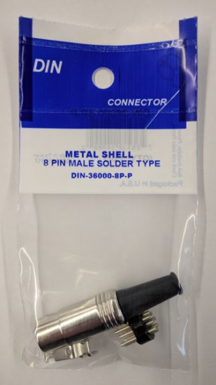 8-Pin Din Plug Metal Shell