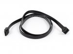 36" Black SATA 6Gbps Cable w/Locking Latch Straight/90°