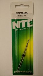 NTE5086A Zener Diode 39.0V 1W, DO-41/DO-15 (2Pk)