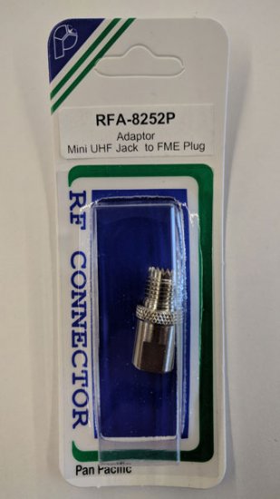 Mini-UHF Jack to FME Plug Adapter