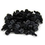 6-32, 5/16in Long Black Metal Computer Case Thumbscrew Pkg of 50