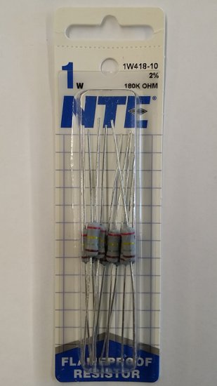 270K Ohm 1 Watt Metal Oxide Film Resistor (4Pk) 2% Tolerance