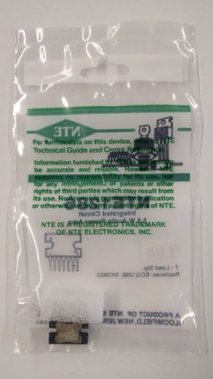NTE1286 IC, Audio Power Amplifier 5.8W, 7-Lead SIP