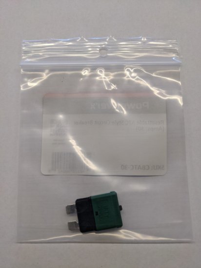 30A Resettable ATC Style Circuit Breaker, Type III