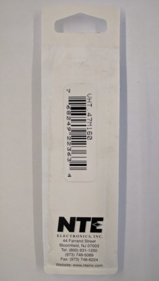 0.47uf 160V 105°C Radial Lead Electrolytic Capacitor