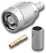 RP-TNC Plug 3-Piece Crimp-On RG-58/U