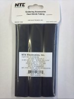3/4" Black Heat Shrink Tubing 3:1 Ratio