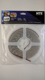 Flexible LED Strip White 16.4Ft IP65 300 (3528) LEDs 12V 24W