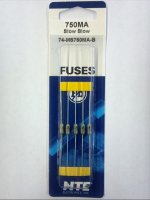 0.75A Slow Blow Pico/Micro Fuse (5Pk) 2.4x7mm