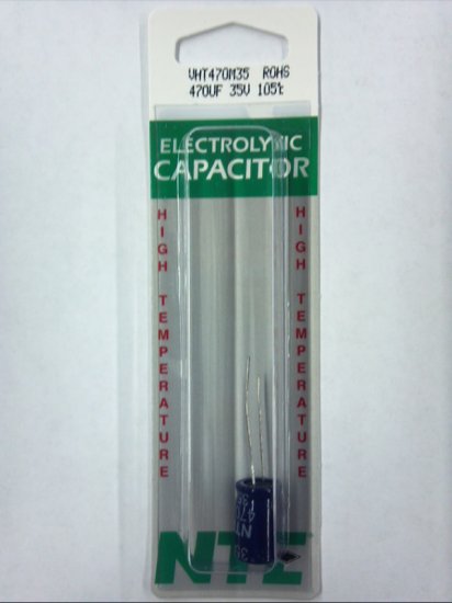 470uf 35V 105°C Radial Lead Electrolytic Capacitor