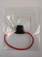 ATC/ATO Inline Fuse Holder (Gauge: 10, Color: Red) 40A Limit