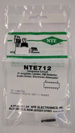 NTE712 IC, TV/FM Sound IF Detector, 14-Lead DIP