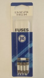 12.5 Amp (GDA) Ceramic Fuse (5Pk) Fast Acting 5x20mm