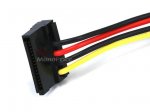 8" SATA 15pin Female to Molex 4pin Male Power Adapter 90°