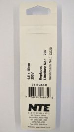 4 Amp (2AG) Fuse (5Pk) Fast Acting 4.5x15mm