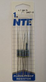 4.7 Ohm 1 Watt Metal Oxide Film Resistor (10Pk) 5% Tolerance