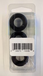 Rubber Grommets 0.500" (1/2") I.D. x 0.750" (3/4') O.D. (3Pk)