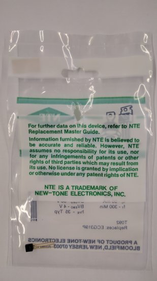 NTE319P T-NPN, Si, VHF Amp with Forward AGC