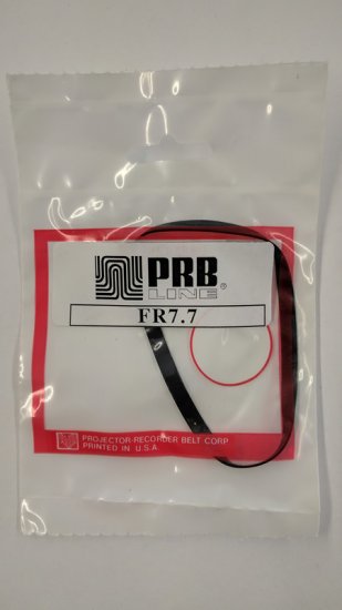 FR7.7 Flat Rubber Belt 7.7\" IC, 0.187\" CS, 0.031\" Wall Thickness