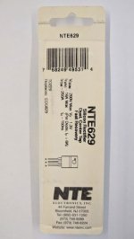 NTE629 Si Rectifier, Dual, Fast Recovery, 200V 16A, 150NS TO-220