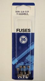 0.5 Amp (2AG) 4.5x15mm Fuse (5Pk) Slow Blow