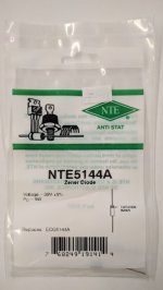 NTE5144A Zener Diode 39.0V 5W Axial Leaded