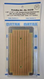 4.39x2.34x1.06" Protobox Kit Hammond 1590B w/Board 4.05x2.05"