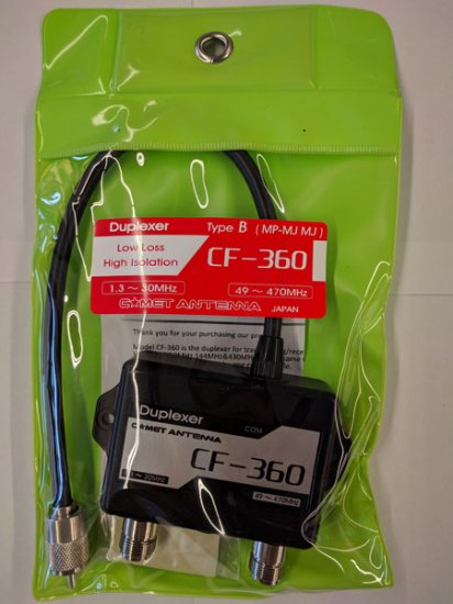 Comet CF-360B 1.3-30MHz/49-470MHz Dpxr w/Com Lead