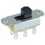 Slide Switch 0.28" Actuat DPDT On-Off 6A 125V