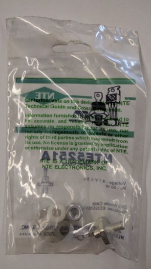 NTE5251A Zener Diode 9.1V 50W, DO-5 Anode Case