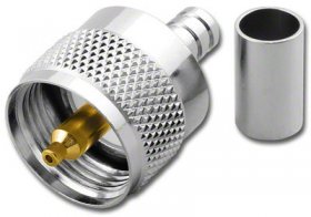 UHF Plug 2-Piece Crimp RG-8X, LMR-240