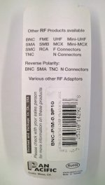 0.90mm Bore Male Captive Pin For BNC Connector RG-59 (10Pk)